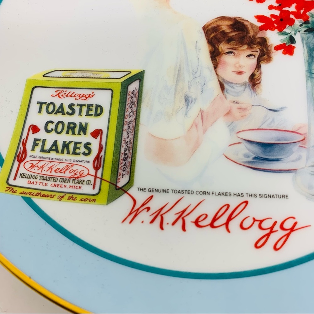 Vintage 1994 Kellogg Nostalgia Collection Plate #3408 of 7200 Ad for Plate Wall - Picture 2 of 7